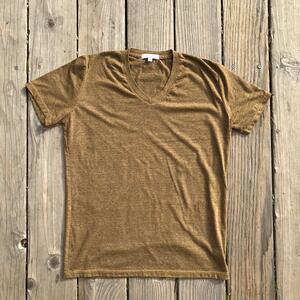 gustin usa heather v-neck t-shirt 2 pack - camel