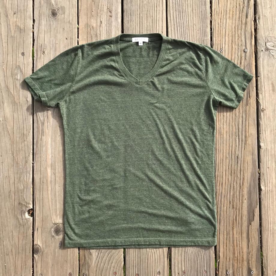 gustin usa heather v-neck t-shirt 2 pack - cyprus