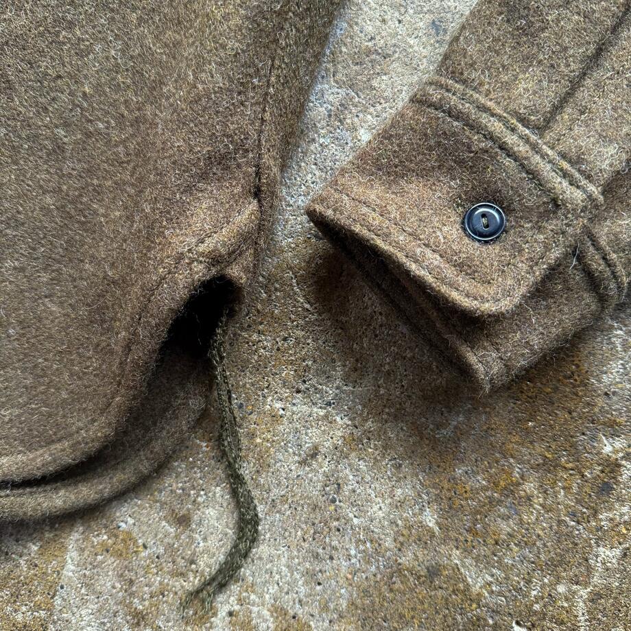 gustin #189 japan rustic wool workshirt - oak