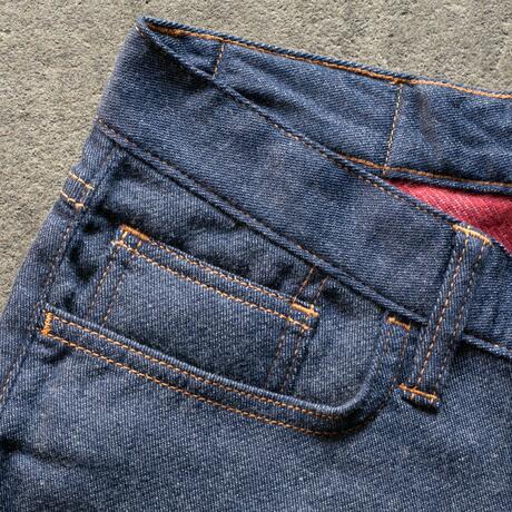 gustin #484 japan double flannel denim - blue red