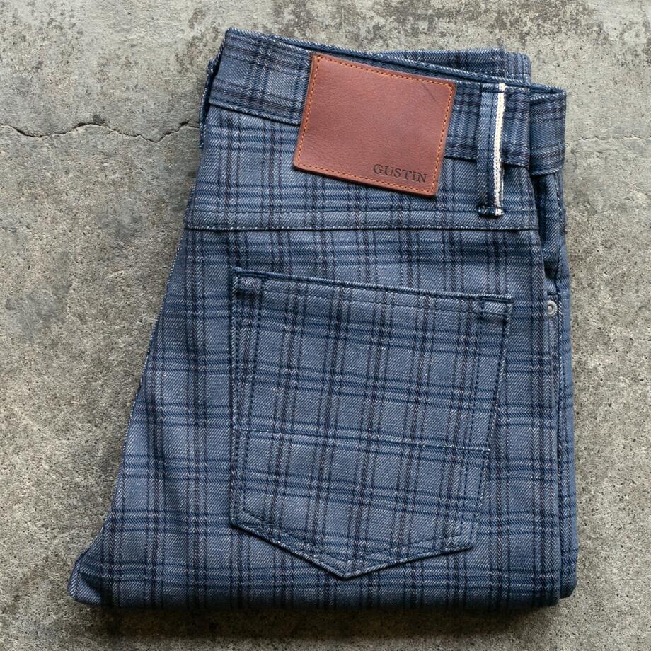 gustin #627 the plaid selvedge