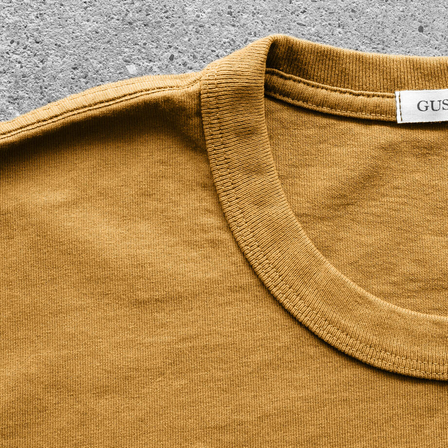 gustin american heavy pocket t-shirt - marigold