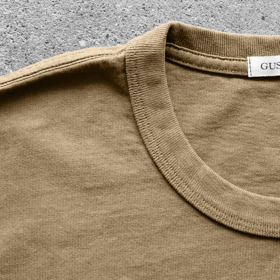 gustin american heavy pocket t-shirt - camel