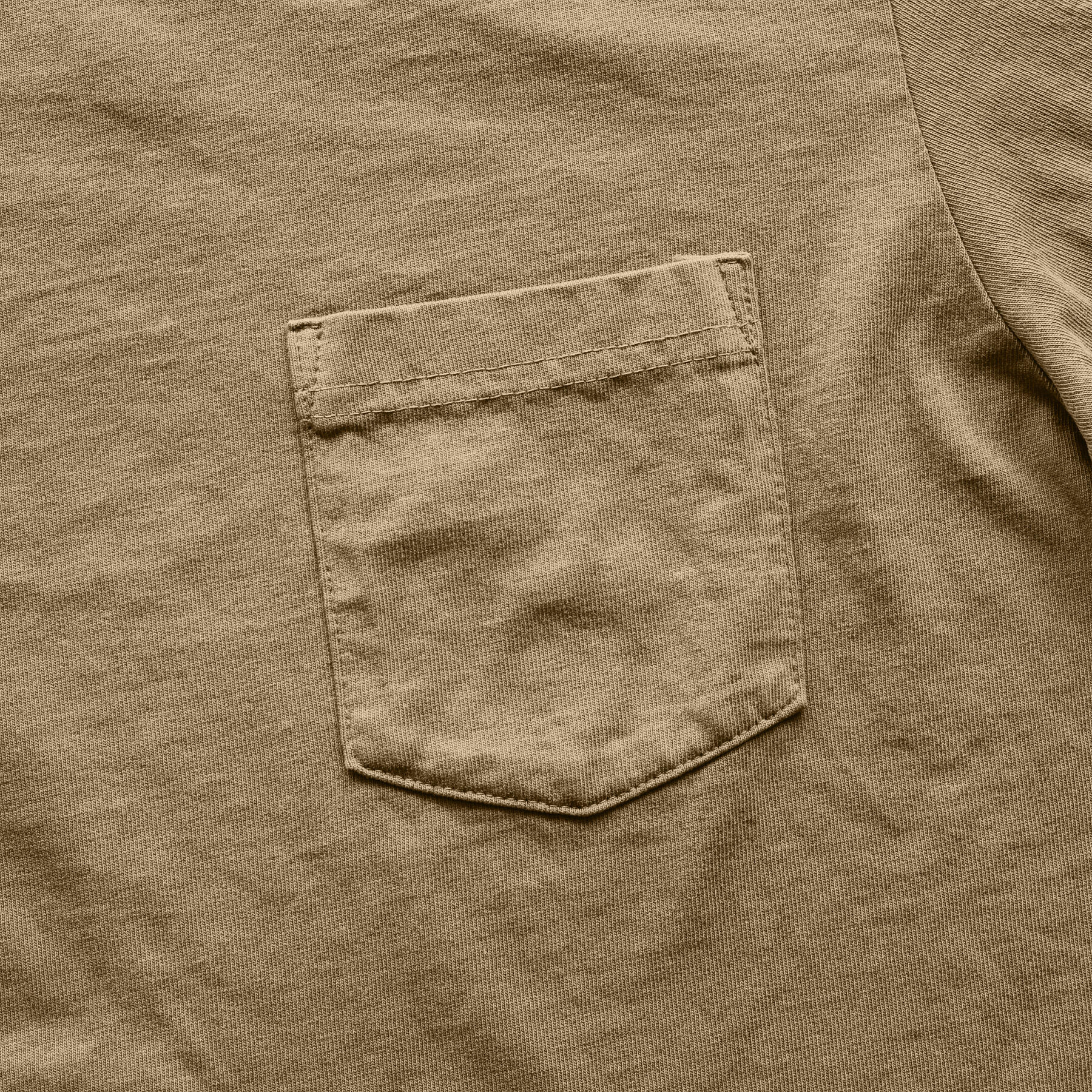 gustin american heavy pocket t-shirt - camel