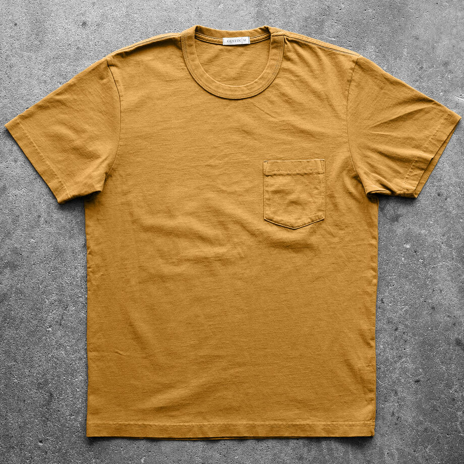 gustin american heavy pocket t-shirt 6 pack