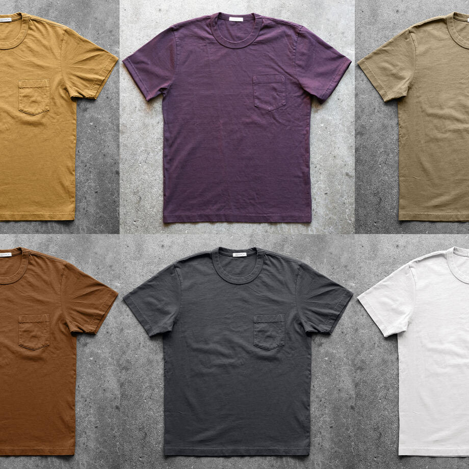 gustin american heavy pocket t-shirt 6 pack