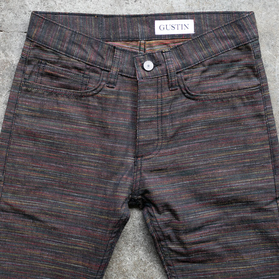 gustin #495 rainbow denim - electric oak