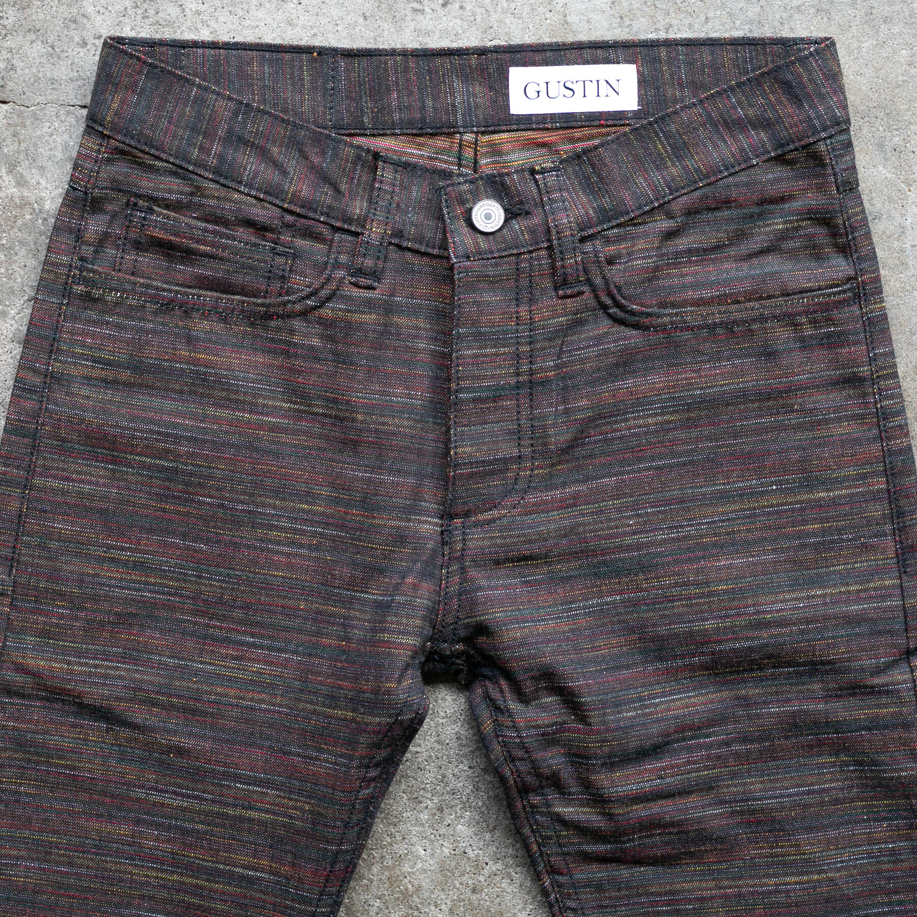 gustin #495 rainbow denim - electric oak