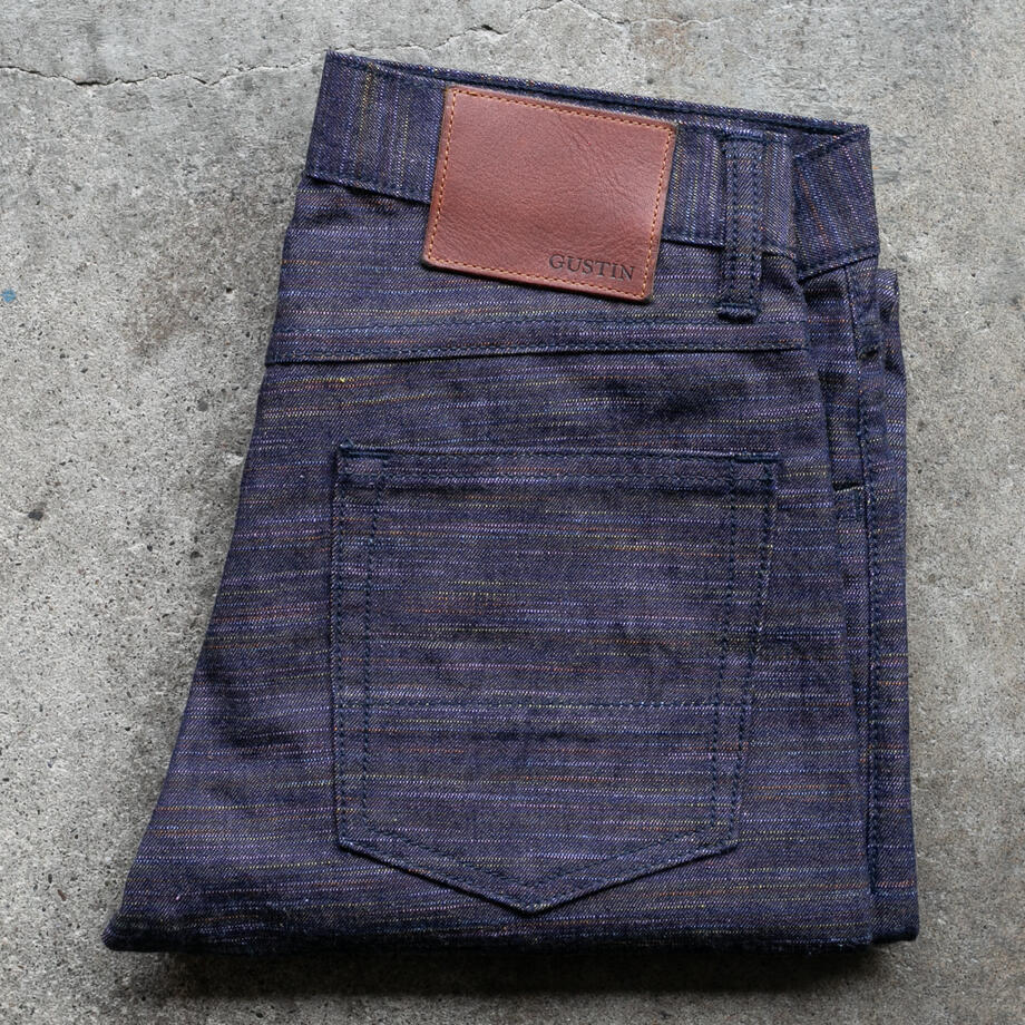 gustin #496 rainbow denim - purple rain