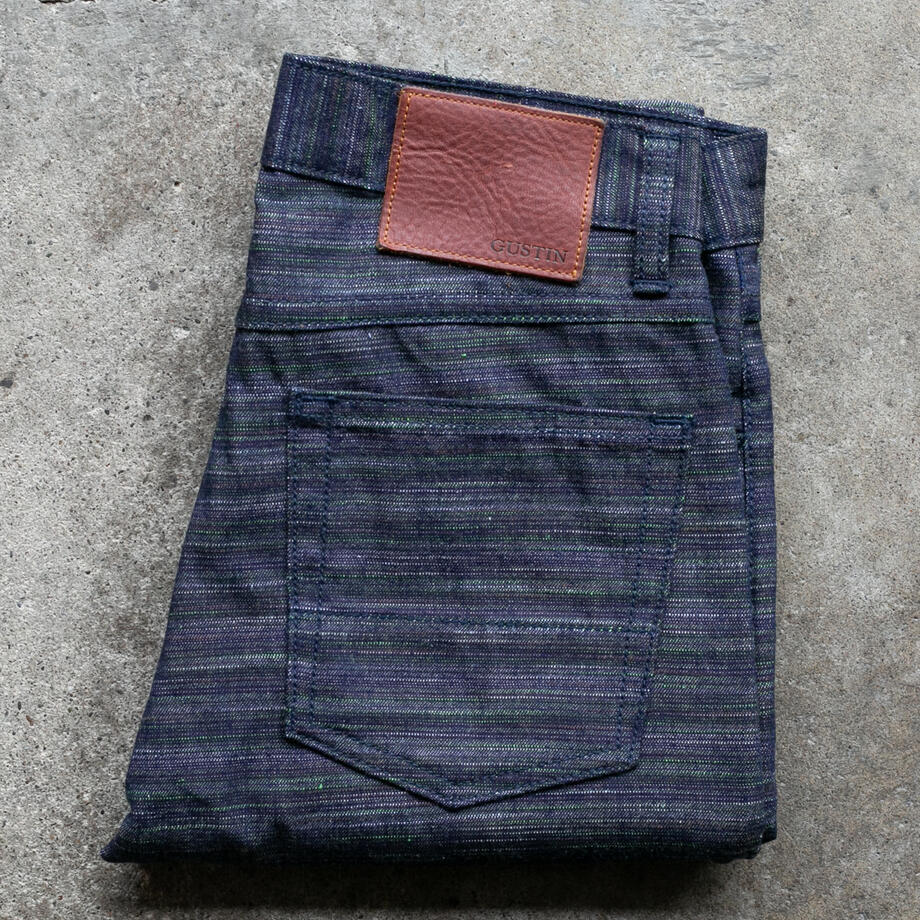 gustin #497 rainbow denim - indigo burst