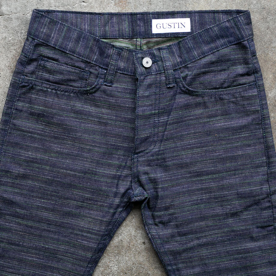 gustin #497 rainbow denim - indigo burst