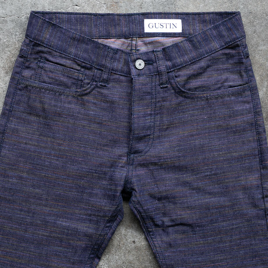 gustin #496 rainbow denim - purple rain