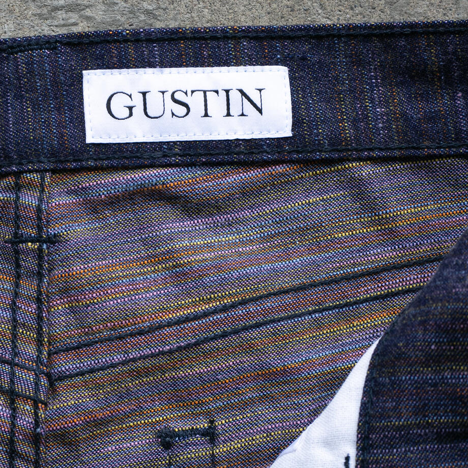 gustin #496 rainbow denim - purple rain