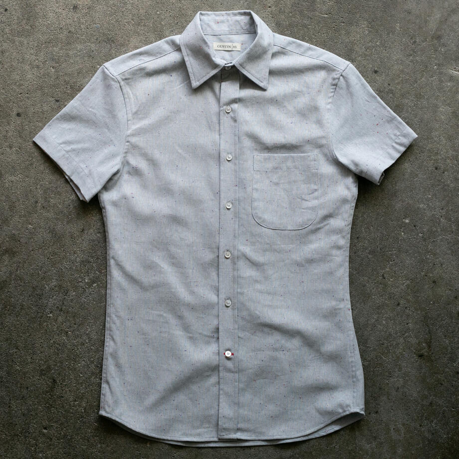 gustin #1342 slate rainbow nep shirt
