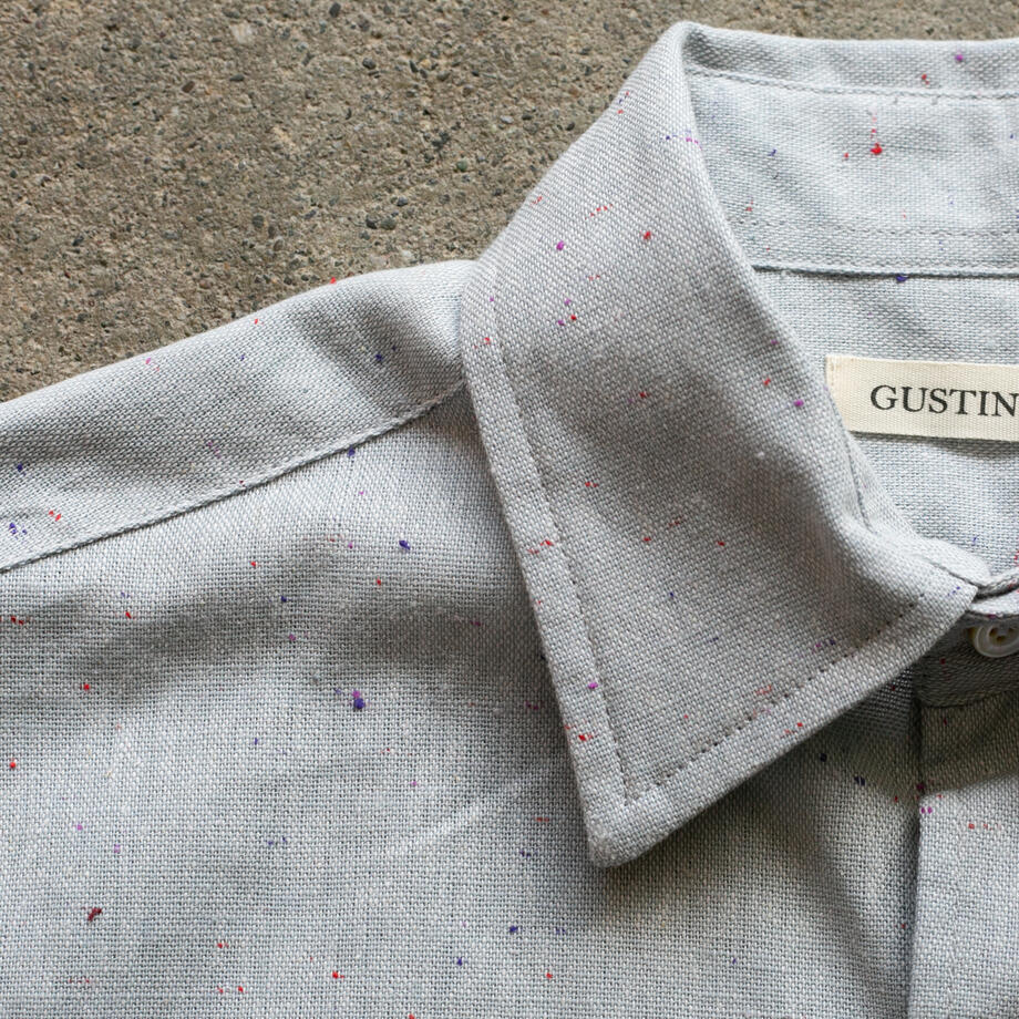 gustin #1342 slate rainbow nep shirt