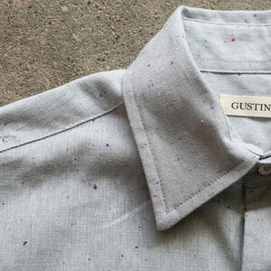 gustin #1342 slate rainbow nep shirt