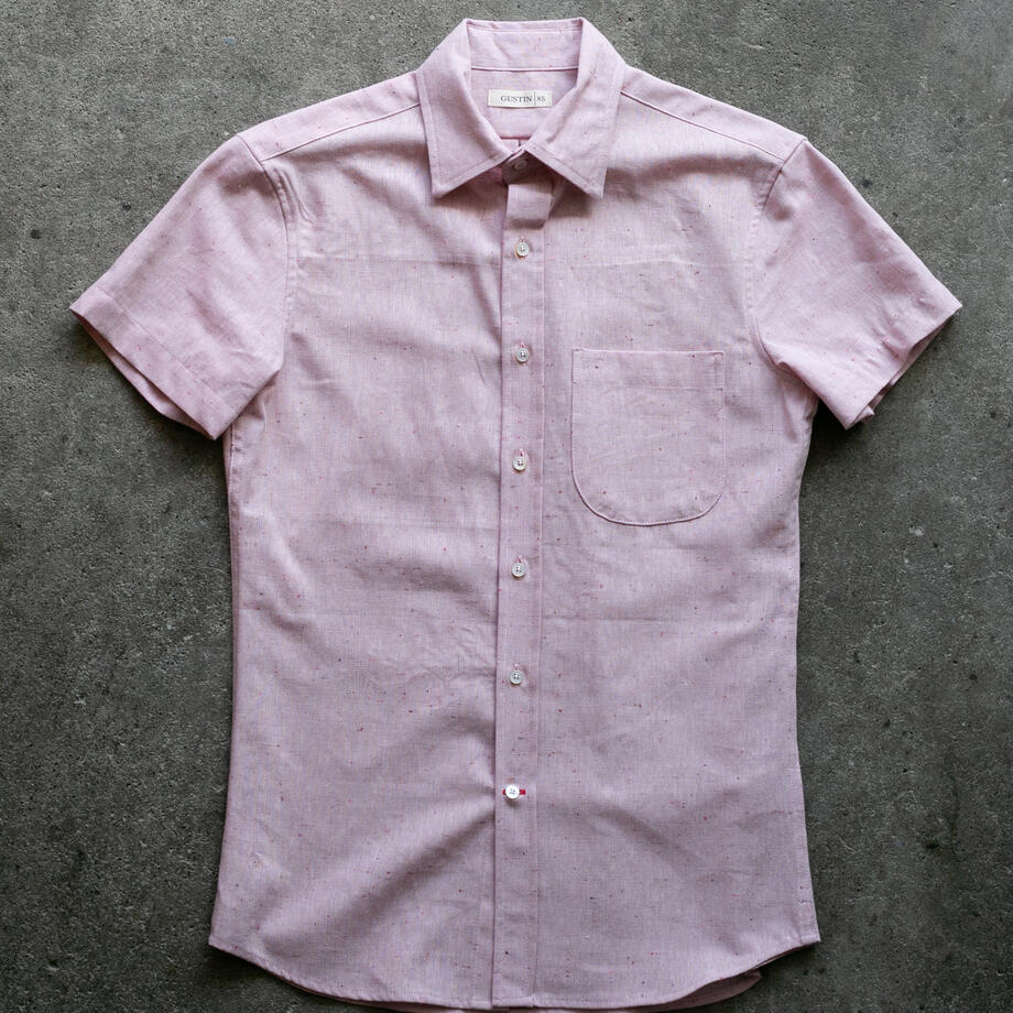 gustin #1343 salmon rainbow nep shirt