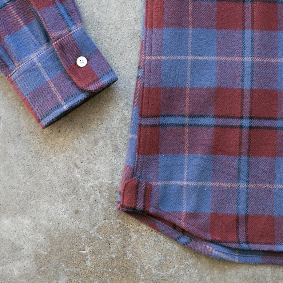 gustin #1037 woodsman flannel - cornflower