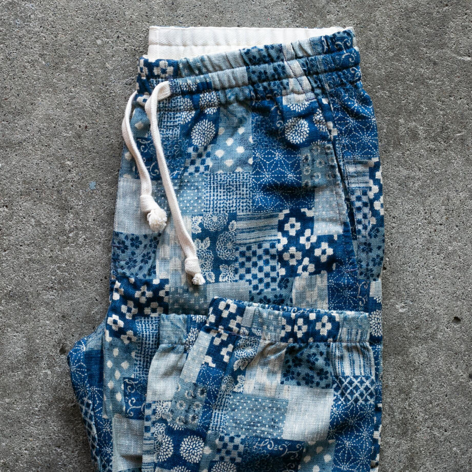 gustin #58 japan ocean patchwork joggers