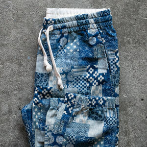 gustin #58 japan ocean patchwork joggers