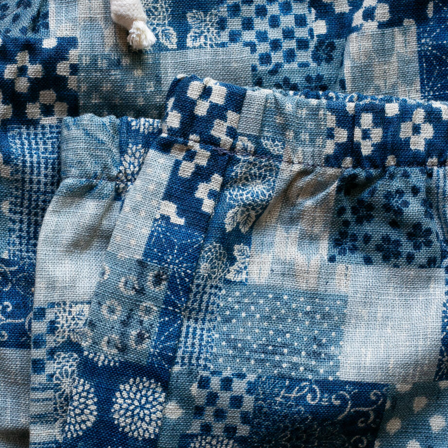 gustin #58 japan ocean patchwork joggers