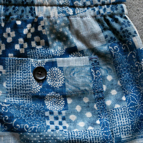 gustin #58 japan ocean patchwork joggers