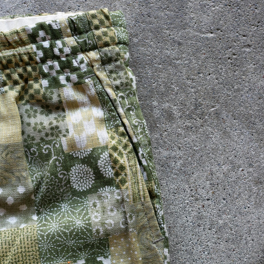 gustin #59 japan moss patchwork joggers