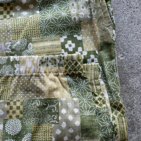 gustin #59 japan moss patchwork joggers