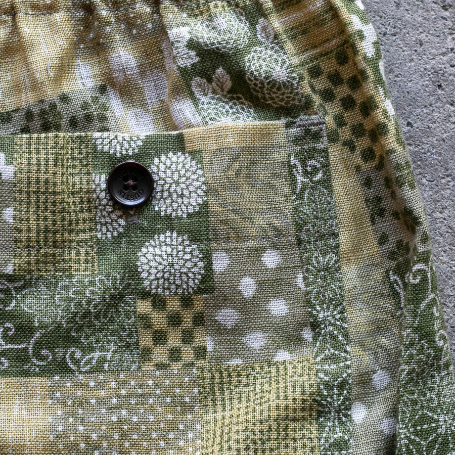 gustin #59 japan moss patchwork joggers