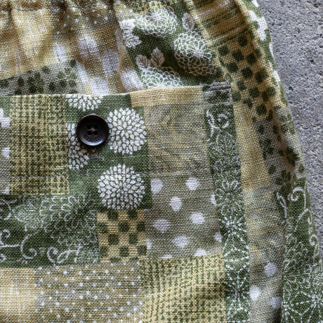 gustin #59 japan moss patchwork joggers