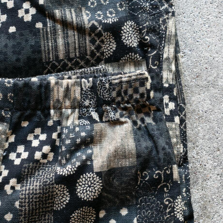 gustin #60 japan black patchwork joggers