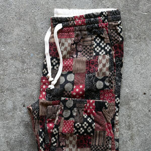 gustin #1 japan red patchwork joggers