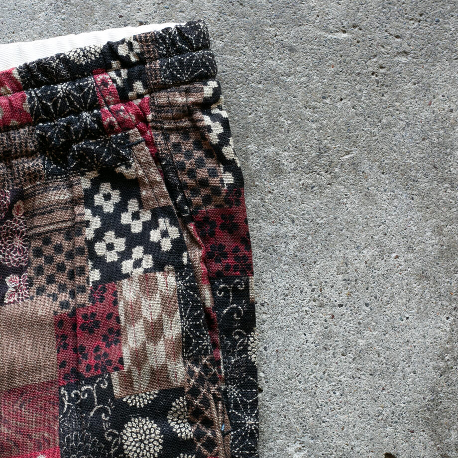 gustin #1 japan red patchwork joggers