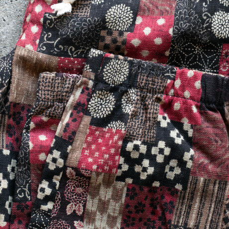 gustin #1 japan red patchwork joggers