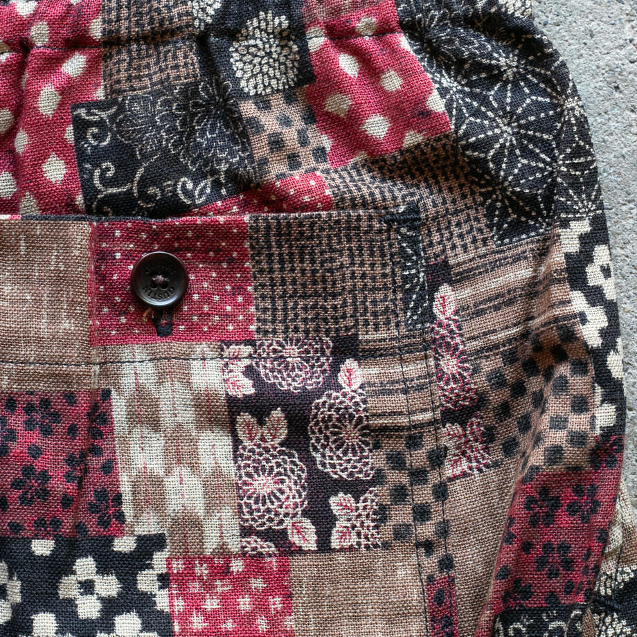 gustin #1 japan red patchwork joggers