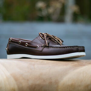 gustin the boat shoe - brown