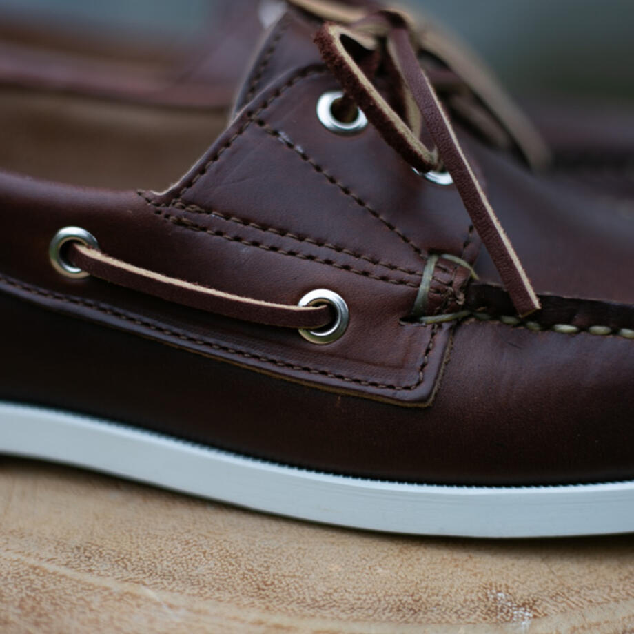 gustin the boat shoe - brown