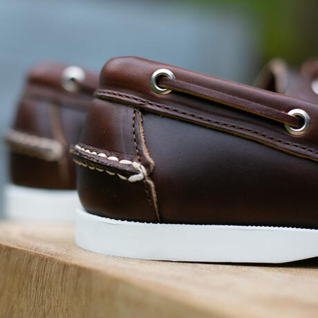 gustin the boat shoe - brown