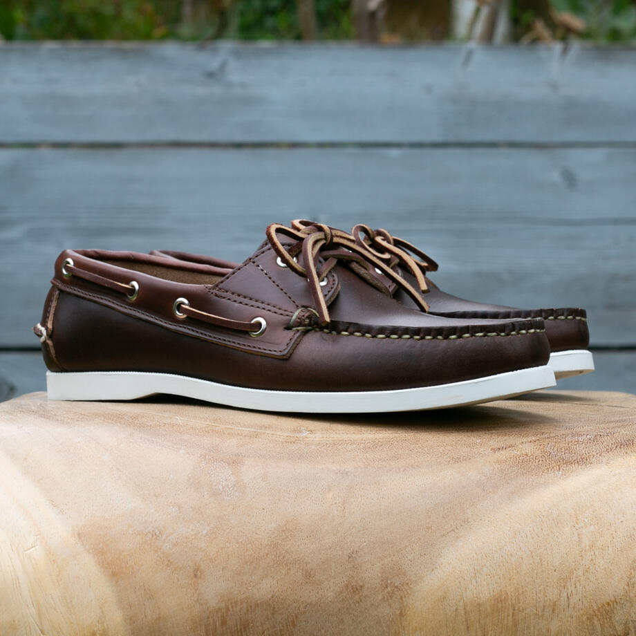 gustin the boat shoe - brown