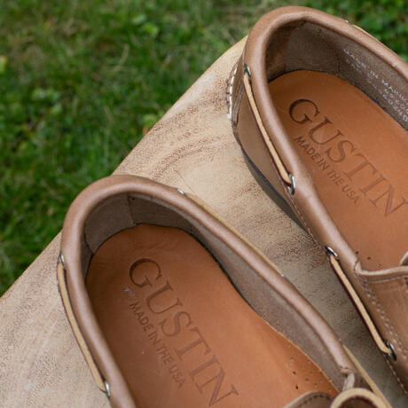 gustin the boat shoe - natural