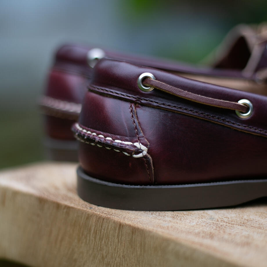 gustin the boat shoe - burgundy