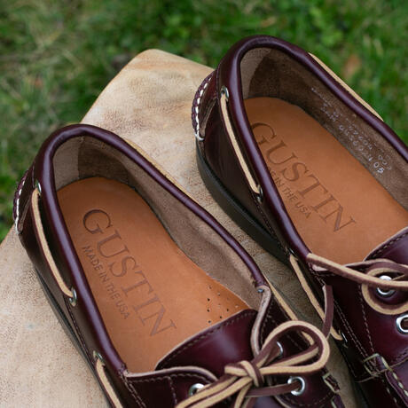 gustin the boat shoe - burgundy