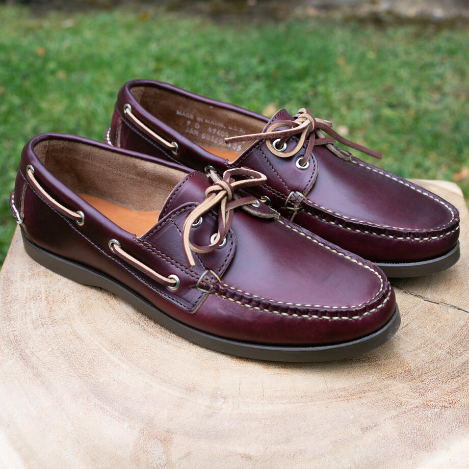 gustin the boat shoe - burgundy