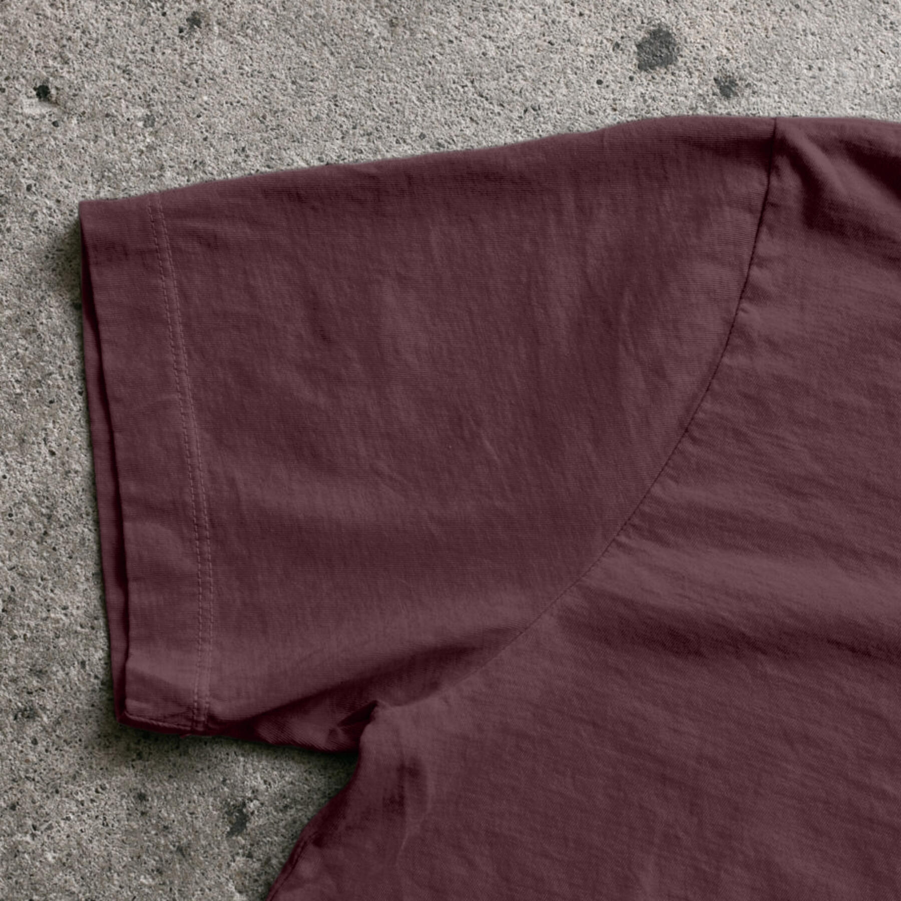 gustin short sleeve henley - oxblood