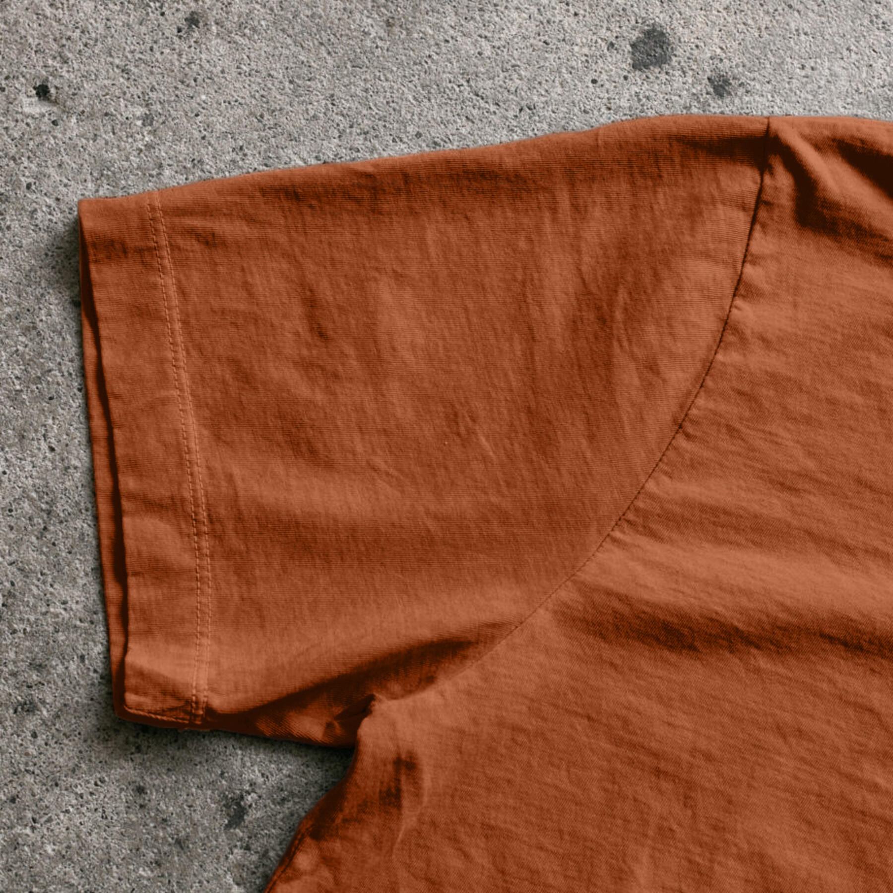 gustin short sleeve henley - burnt orange