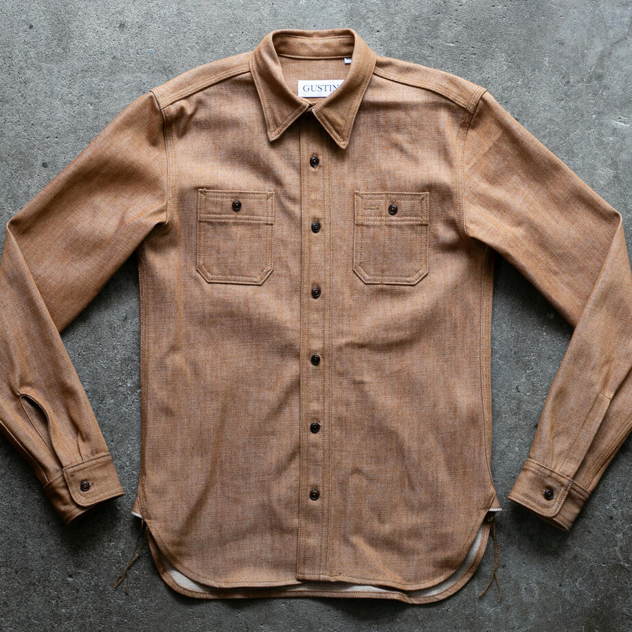 gustin #193 the whiskey selvedge workshirt