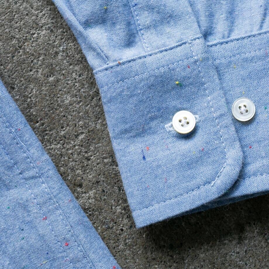 gustin #1177 rainbow nep chambray - blue