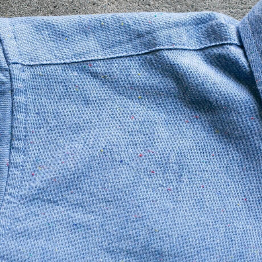 gustin #1177 rainbow nep chambray - blue