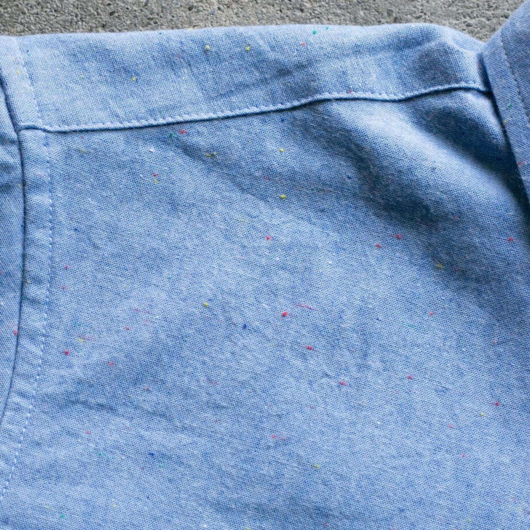 gustin #1177 rainbow nep chambray - blue