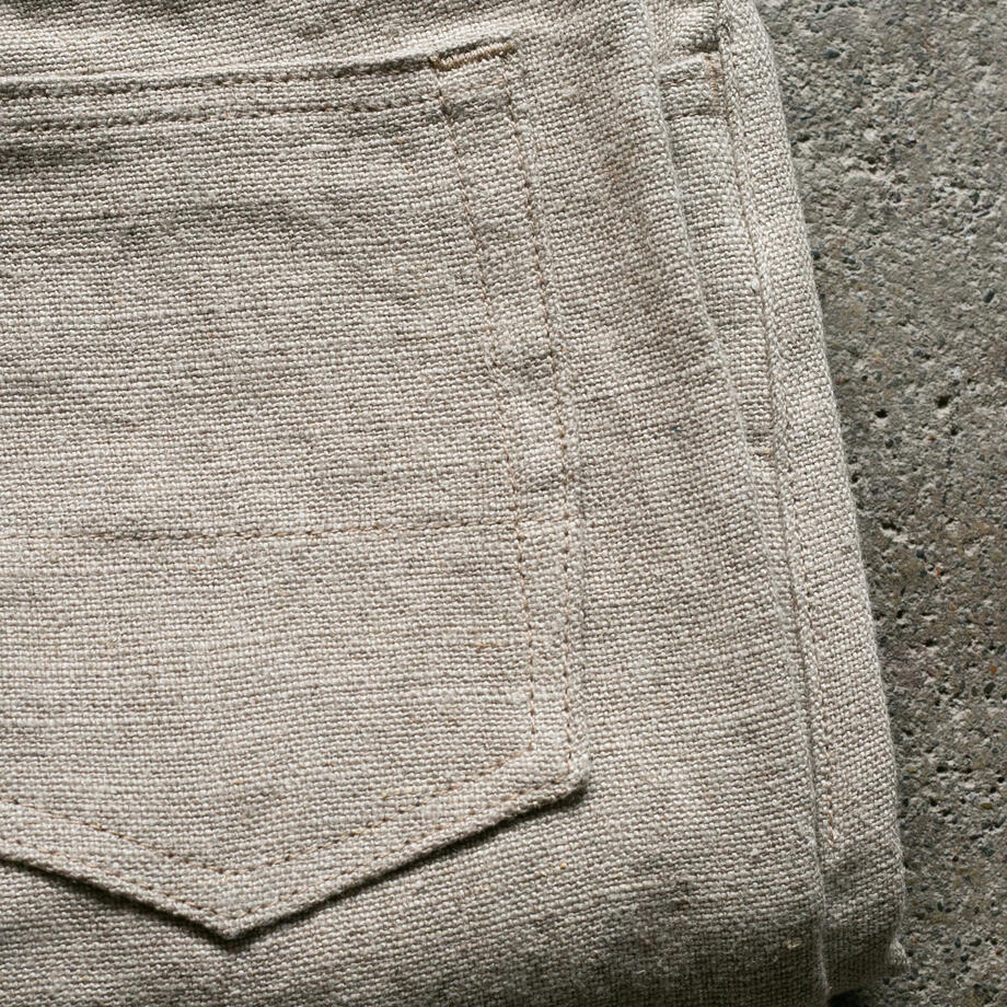 gustin #499 beast linen 5 pocket - natural